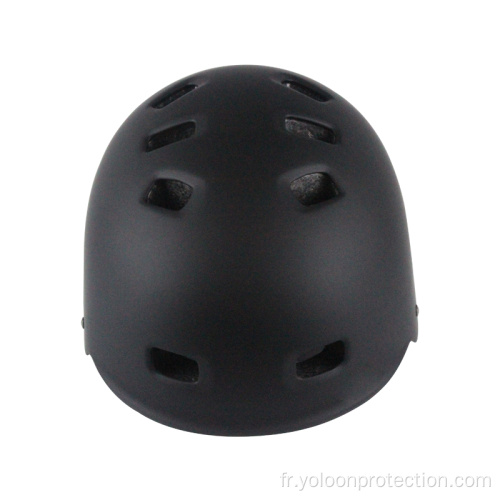 Casque de skateboard ABS noir mat OEM